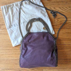 Stella McCartney Falabella Mini Tote Bag - Shaggy Deer Amethyste